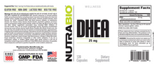 Load image into Gallery viewer, DHEA (25mg)  NutraBio