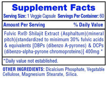 Load image into Gallery viewer, 60 SERVINGS · HI- TECH PHARMACEUTICALS SHILAJIT EXTRACT