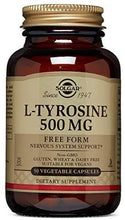 Load image into Gallery viewer, 50 VEGEABLE CAPSULES  · L- TYROSINE 500MG
