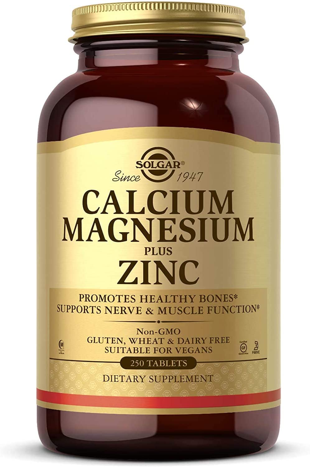 250 TABLETS · CALCIUM MAGNESIUM PLUS ZINC