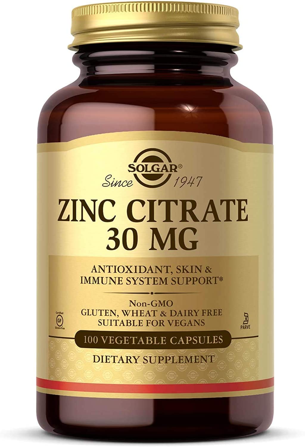 ZINC CITRATE 30 MG VEGETABLE CAPSULES