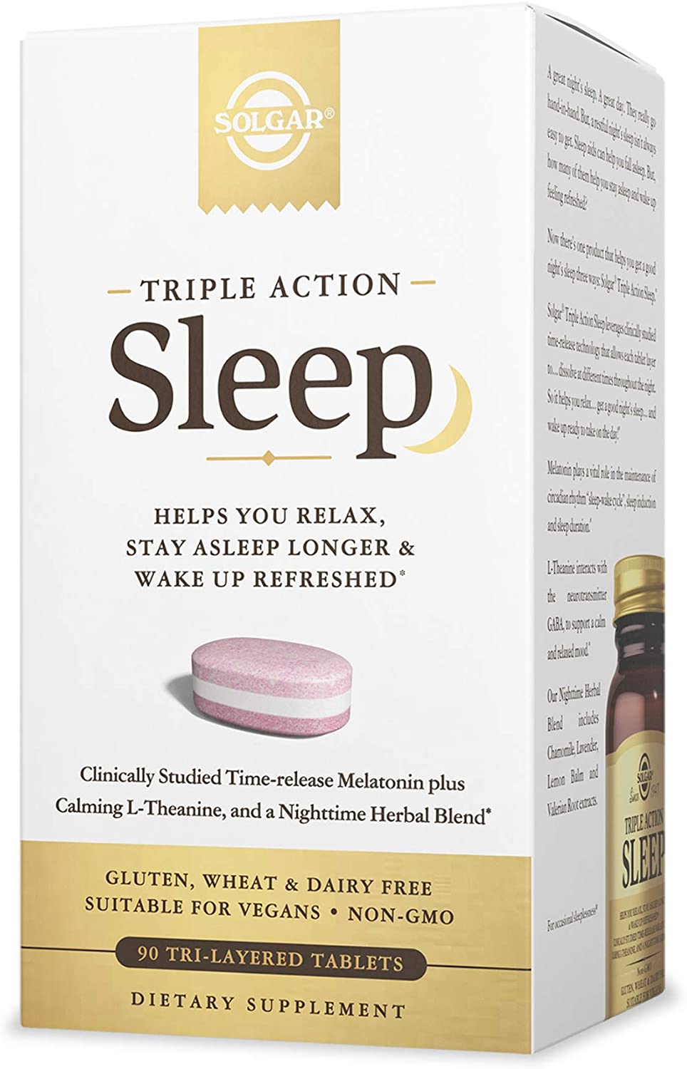 Triple Action Sleep, 90 Tri-Layer Tablets - Time-Release