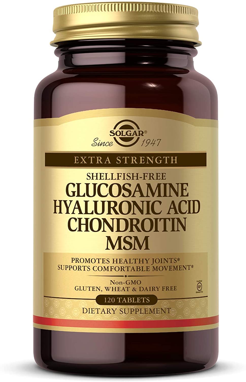 GLUCOSAMINE HYALURONIC ACID CHONDROITIN MSM· SHELLFISH - FREE · TABLETS