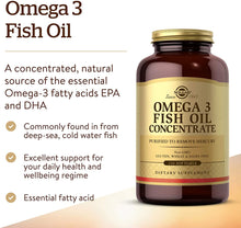 Load image into Gallery viewer, OMEGA- 3 FISH OIL CONCENTRATE SOFTGELS
