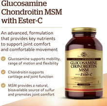 Load image into Gallery viewer, EXTRA STRENGTH GLUCOSAMINE CHONDROITIN MSM WITH ESTER-C ®TABLETS
