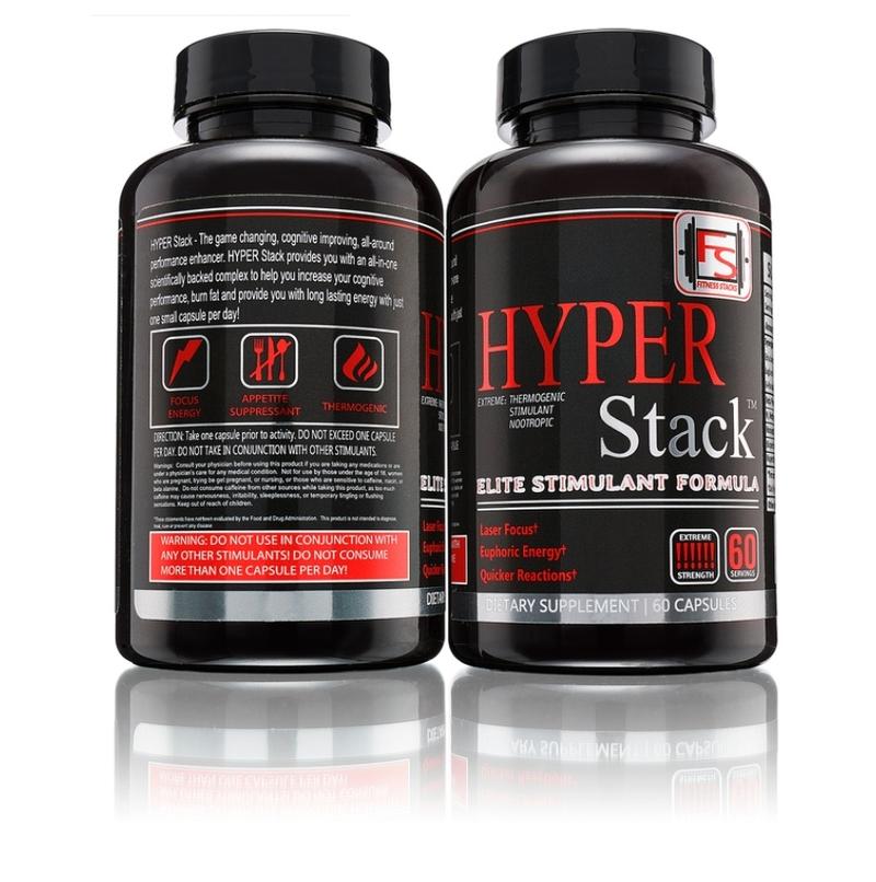 HYPER STACK - THERMOGENIC - STIMULANT - NOOTROPIC PILL